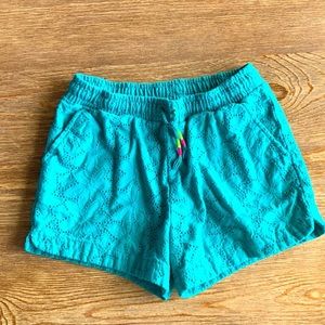 Cat & Jack Girls L(10/12) Teal Shorts